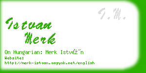 istvan merk business card